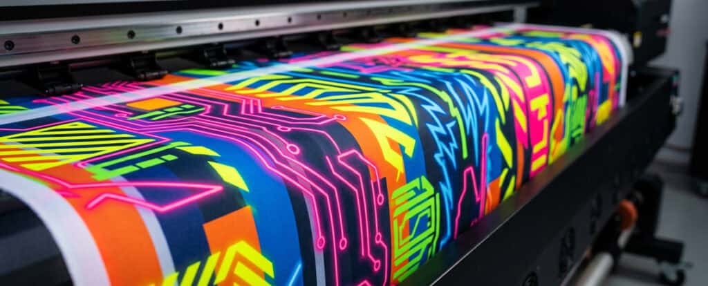 Neon Stoff bedrucken
